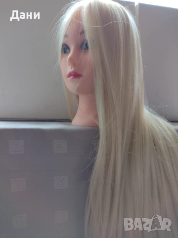 Учебна фризьорска глава  3 броя , снимка 7 - Аксесоари за коса - 54355584