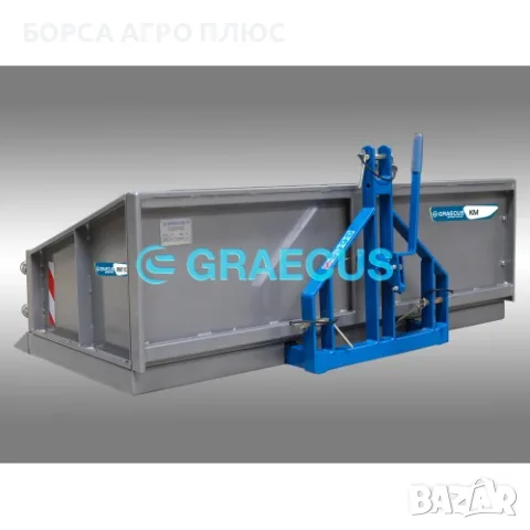Транспортен кош за трактор с механично изсипване GRAECUS KM100, снимка 6 - Селскостопанска техника - 55513322