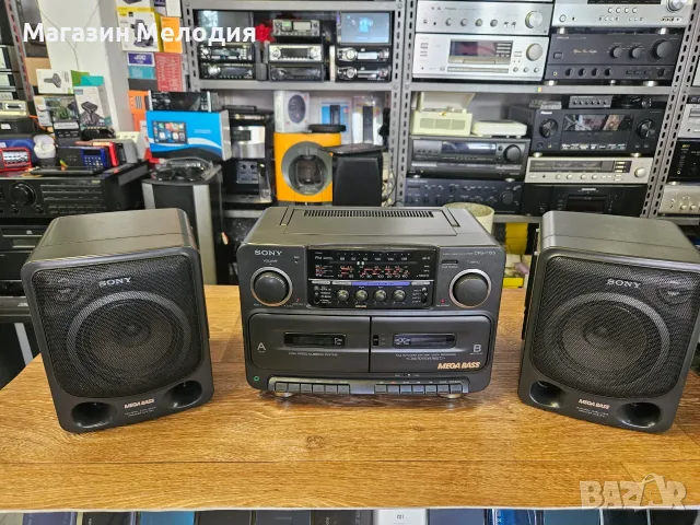 Радиокасетофон Sony CFS-715S – Култова винтидж стерео система от 90-те години, снимка 2 - Радиокасетофони, транзистори - 55405588