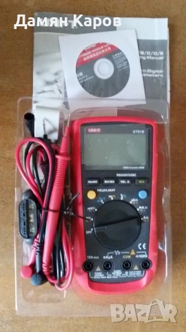 Мултиметър UNI T61B, снимка 3 - Друга електроника - 54522313