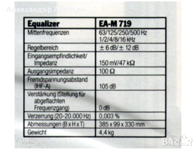 Akai Equalizer EA-M719, снимка 9 - Еквалайзери - 55100255