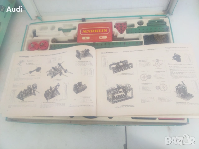 Немски детски матален конструктор. MARKLIN Metallbaukasten, снимка 6 - Конструктори - 54317349