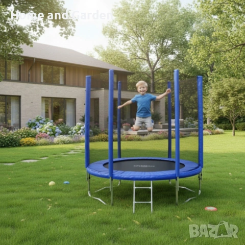 Батут с външна мрежа Jump 6ft - безопасно забавление и тренировка