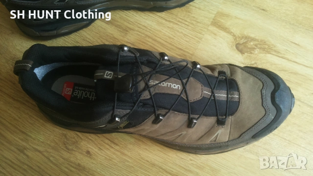 SALOMON X Ultra Ltr Gtx GORE-TEX Leather Shoes EUR 45 1/3 естествена кожа водонепромокаеми - 2705, снимка 9 - Маратонки - 54887665