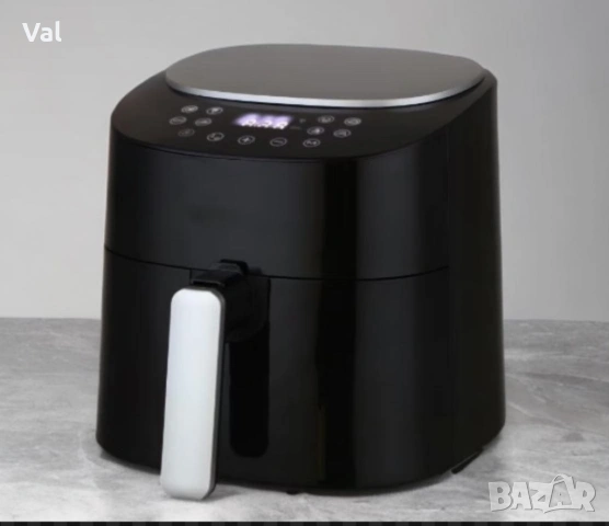 Фритюрник, 1300W, 4.2л., горещ въздух, таймер, до 200°C, Черен/Бял, снимка 5 - Фритюрници - 54672175