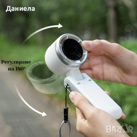 Турбо сгъваем вентилатор 3 в 1 – 13500 об./мин, 5 скорости, цифров дисплей, USB акумулаторен, снимка 4 - Други - 55123254