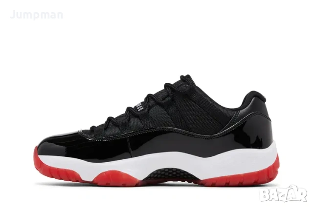 Мьжки кецове jordan 11 low retro bred, снимка 3 - Кецове - 54894763