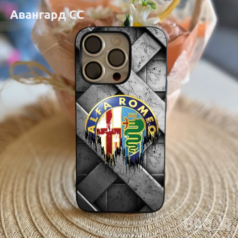 Силиконов калъф за iPhone с лого Alfa Romeo, снимка 2 - Калъфи, кейсове - 54611249