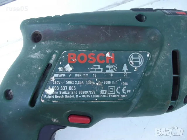 Бормашина ударна "BOSCH - PSB 500 RE" работеща, снимка 4 - Бормашини - 55695491