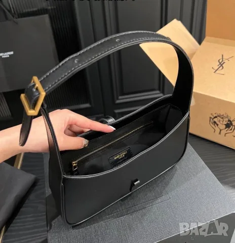 Saint Laurent Le 5 À 7 Hobo Bag – Black, снимка 9 - Чанти - 55417263