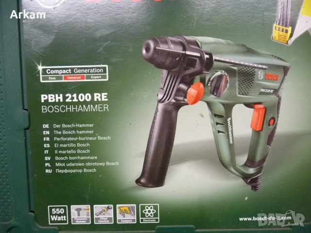 Перфоратор BOSCH PBH2100RE, снимка 5 - Перфоратори - 55166127