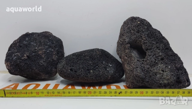 "ПРОМОЦИЯ" Lava rocks естествени Лава камъни черни, снимка 2 - Оборудване за аквариуми - 54496703