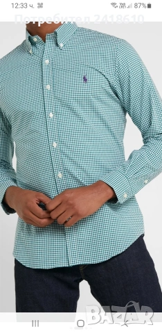 POLO Ralph Lauren Cotton Custom Fit Mens Size S ОРИГИНАЛ НОВО! Мъжка Риза!, снимка 13 - Ризи - 54465114