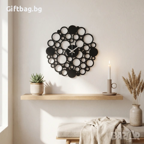 Стенен часовник „Bubbles“, снимка 5 - Стенни часовници - 54316158