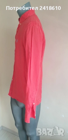 POLO Ralph Lauren Len/ Лен Custom Fit Mens Size M  ОРИГИНАЛ! Мъжка Ленена Риза., снимка 10 - Ризи - 53709193