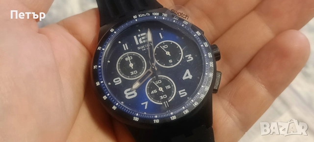 НОВ Swatch Nitespeed SUSB402 - Пълен комплект, снимка 8 - Мъжки - 54527055