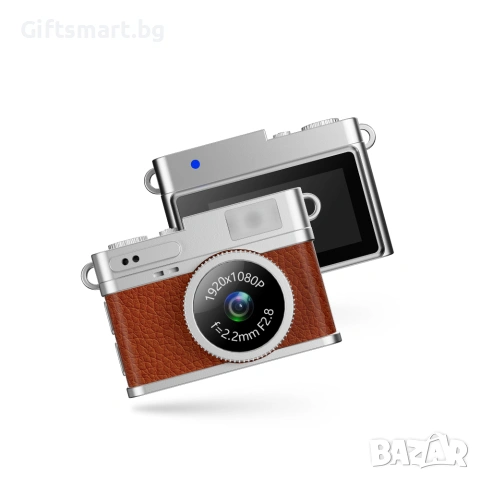 Мини цифров фотоапарат S150, 1080P Full HD video and image, В комплект с 32G micro SD, Ретро дизайн, снимка 14 - Фотоапарати - 54987100