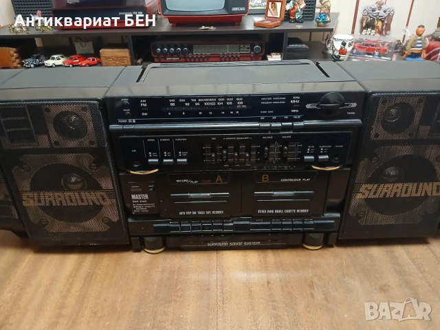 „МАСИВНА 90s SURROUND SOUND SYSTEM – MASTER SRR 9149“ 🔥, снимка 2 - Антикварни и старинни предмети - 54480703