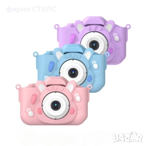 Детски фотоапарат STELS Q50s, 48MP, Селфи детска камера, USB-C