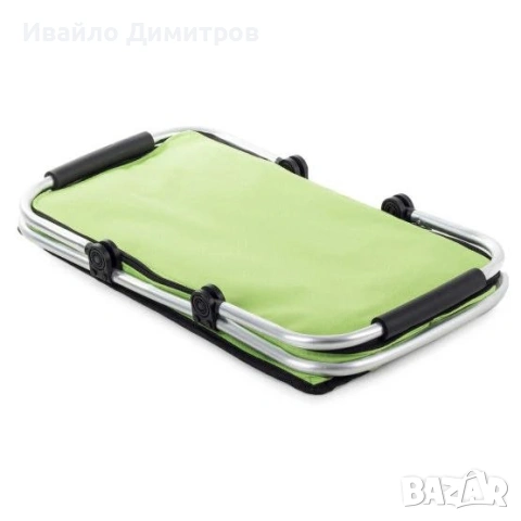 Сгъваема термо кошница за къмпинг - зелена, снимка 2 - Спортна екипировка - 54331239