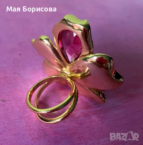 Пръстен Swarovski , снимка 2 - Пръстени - 54563589