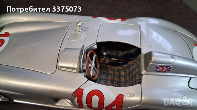  MERCEDES 300 SLR 1:18 Maisto , снимка 8 - Колекции - 54282693