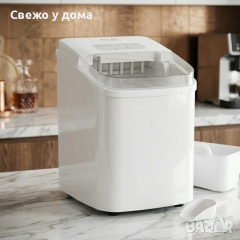 Ледогенератор Adler - 12 кг/ден, бързи кубчета за 10 минути, тиха работа и самопочистване, 2 размера, снимка 4 - Други - 54346337