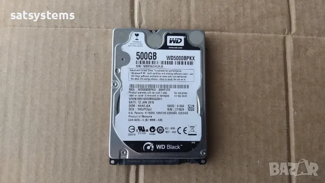 Хард диск Laptop Western Digital Black WDC WD5000BPKX 500GB SATA 6.0Gb/s, снимка 2 - Твърди дискове - 55664906