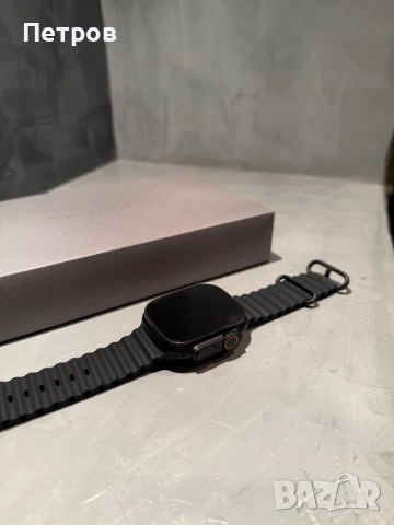 100% battery! Apple Watch Ultra 2  Black Titanium black ocean 49 mm, снимка 7 - Смарт гривни - 54543182