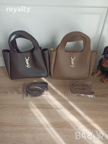 Yves Saint Laurent Нова Кожена Дамска Чанта Различни Цветове 