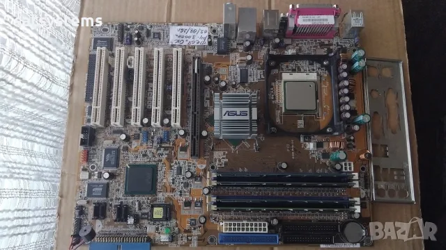 Дънна платка Asus P4C800 Deluxe Socket 478 CPU+FAN+RAM+LAN, снимка 4 - Дънни платки - 55514248