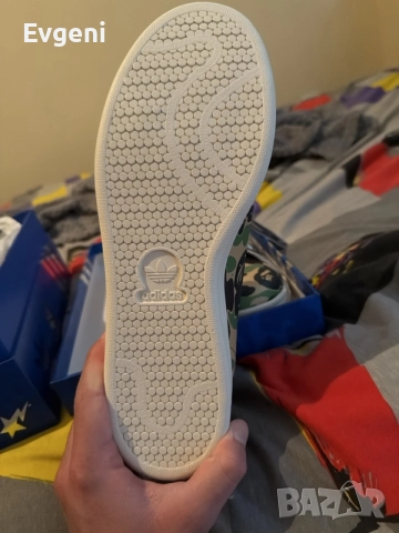 Обувки Adidas Stan Smith x Bape, снимка 4 - Маратонки - 55251537