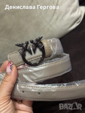 Кожен колан Pinko черен бежав или кафяв , снимка 2 - Колани - 53892989