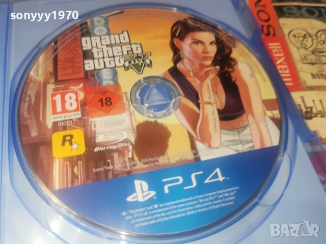 SONY PS4 GTA FIVE 1606261250H1E3R, снимка 2 - Игри за PlayStation - 54924996
