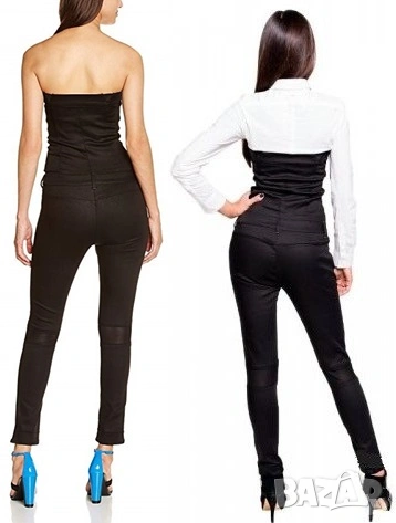 G-Star Raw Pavan Ankle Suit оригинален черен гащеризон XS и L, снимка 2 - Гащеризони - 54300041
