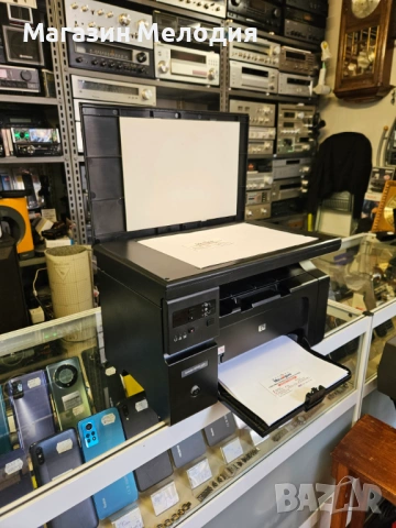 Принтер HP LaserJet M1132 MFP (3-в-1) – Пълен комплект кабели + Работещ тонер, снимка 7 - Принтери, копири, скенери - 54879106