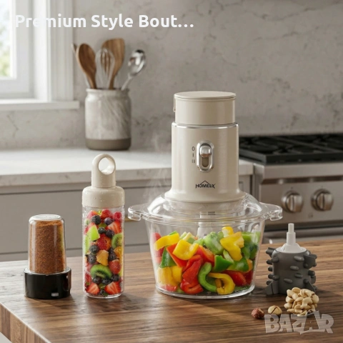 Многофункционален кухненски робот 4 в 1 Homelux - идеален за всяко домакинство