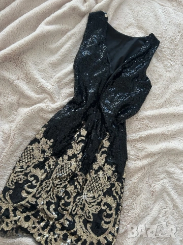 Дамска рокля с пайети, снимка 2 - Рокли - 54243195