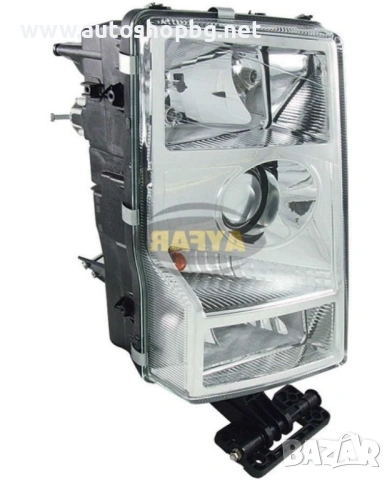Фар за Volvo FH / FM (2002–2008) – ляв и десен, кръгла или квадратна букса 24V, снимка 2 - Части - 54225978
