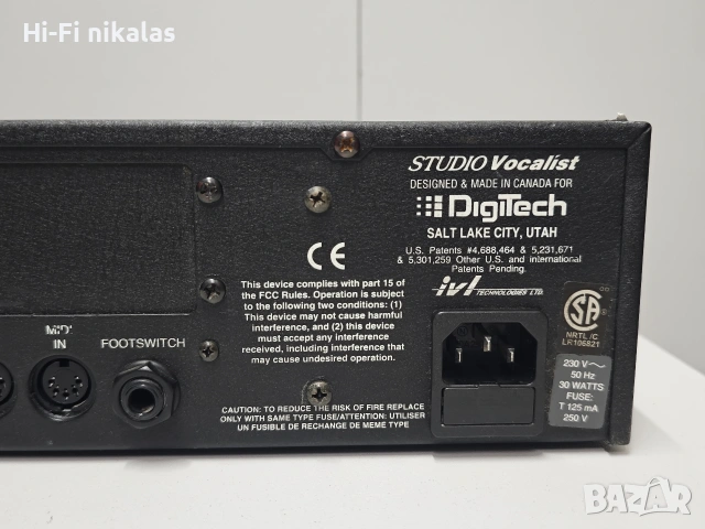 процесор за вокални хармонии вокален процесор DigiTech STUDIO VOCALIST, снимка 6 - Ресийвъри, усилватели, смесителни пултове - 54970001