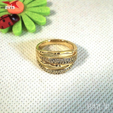 Пръстен с 14К златно покритие 224890