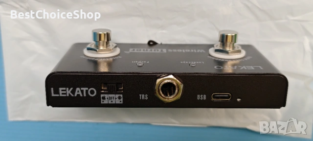 LEKATO Безжичен педал за превключване на страници Bluetooth. LEKATO Loop Pedal Tuner Switch Control, снимка 4 - Друга електроника - 54259914