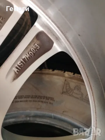 4бр.алуминиева джанта 17цола за Mercedes 5x112, снимка 7 - Гуми и джанти - 55347832