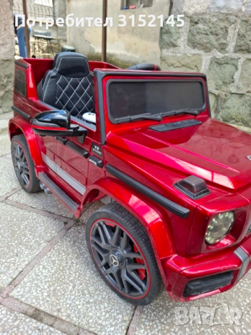 Акумулаторен джип MERCEDES G63 металик червен