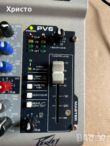 Аудио миксер PEAVEY PV6, снимка 3 - Ресийвъри, усилватели, смесителни пултове - 54066062