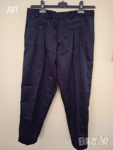 ПАНТАЛОН ОТ САТЕН - МЪЖКИ НОВ ЧЕРЕН 