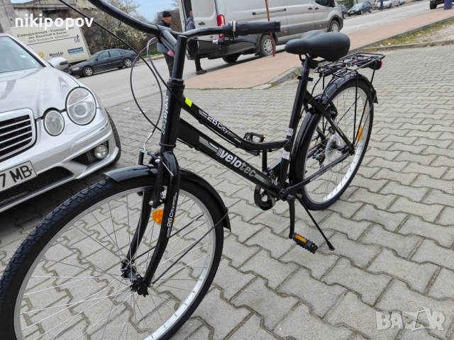PA Алуминиев велосипед 26" Velotec CITY черен, снимка 7 - Велосипеди - 54398488