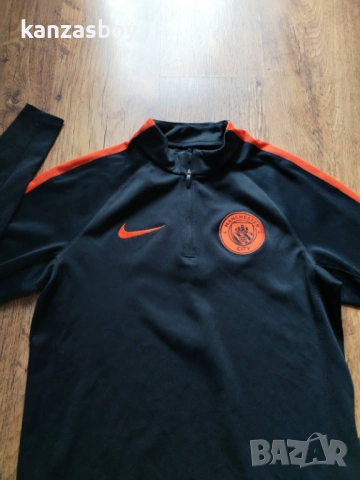 NIKE Manchester City Training Shirt Drill Top - страхотна футболна блуза С, снимка 4 - Блузи - 54402069