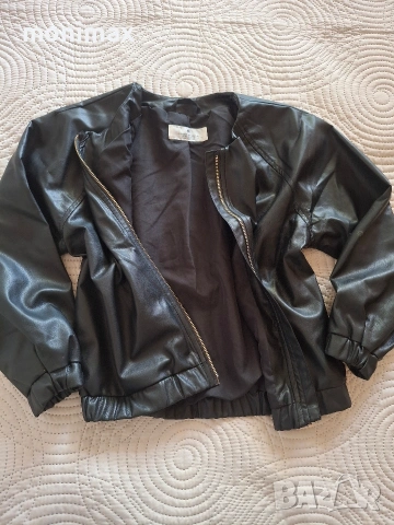 Кожено яке H&M 122 / 128, снимка 4 - Детски якета и елеци - 55249476