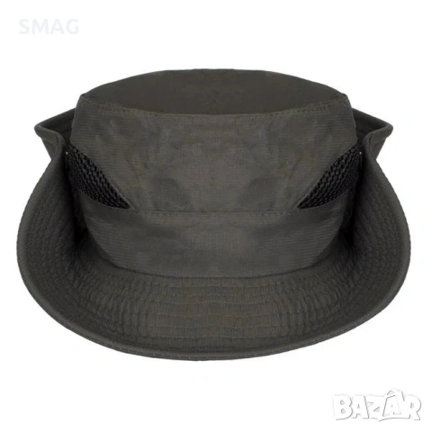 Мъжка bucket шапка каки с мрежа и копчета_1224690, снимка 4 - Шапки - 54923261